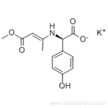 Benzeneacetic acid,4-hydroxy-a-[(3-methoxy-1-methyl-3-oxo-1-propen-1-yl)amino]-,potassium salt (1:1),( 57195599,aR) CAS 69416-61-1